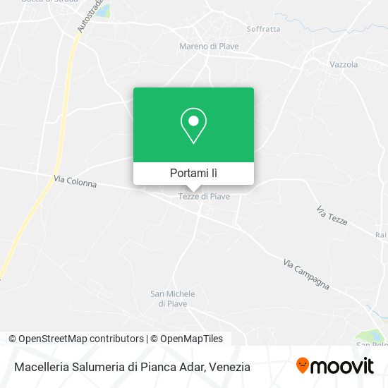Mappa Macelleria Salumeria di Pianca Adar