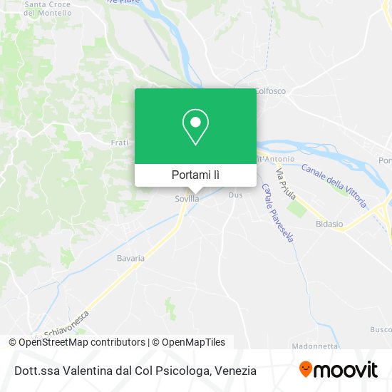 Mappa Dott.ssa Valentina dal Col Psicologa