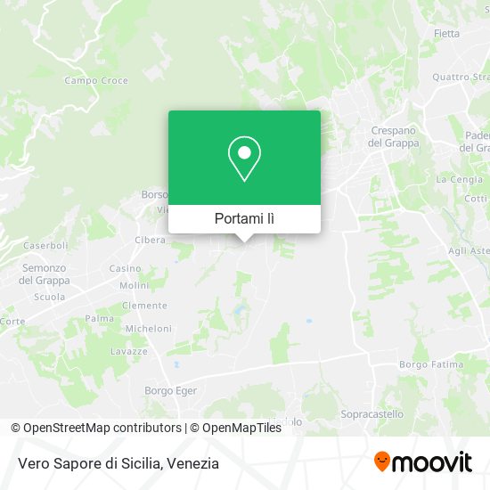 Mappa Vero Sapore di Sicilia