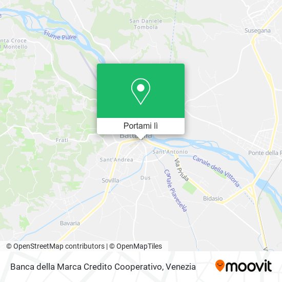 Mappa Banca della Marca Credito Cooperativo
