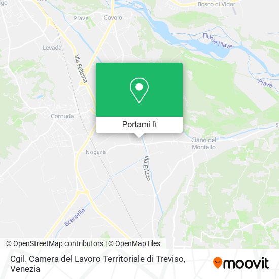 Mappa Cgil. Camera del Lavoro Territoriale di Treviso