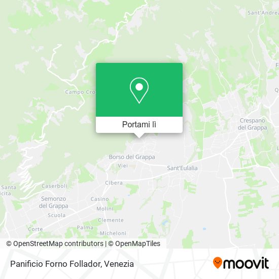 Mappa Panificio Forno Follador