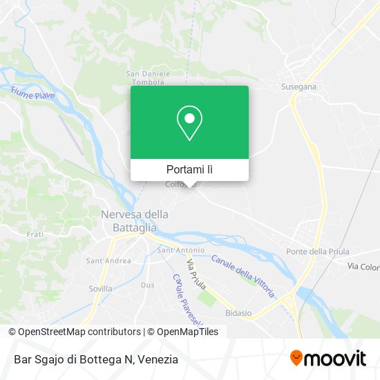 Mappa Bar Sgajo di Bottega N