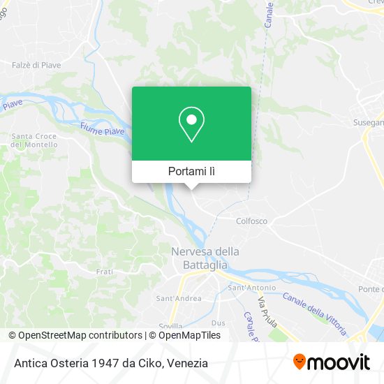 Mappa Antica Osteria 1947 da Ciko