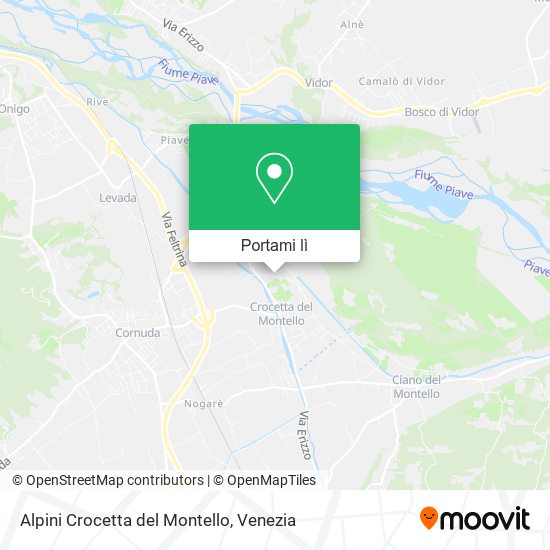 Mappa Alpini Crocetta del Montello