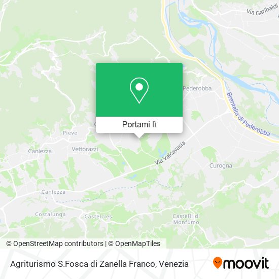 Mappa Agriturismo S.Fosca di Zanella Franco