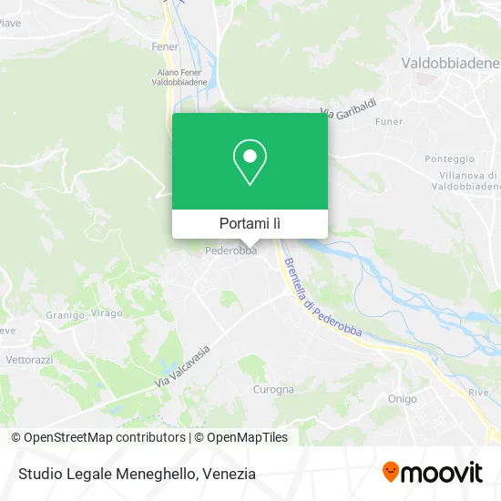 Mappa Studio Legale Meneghello