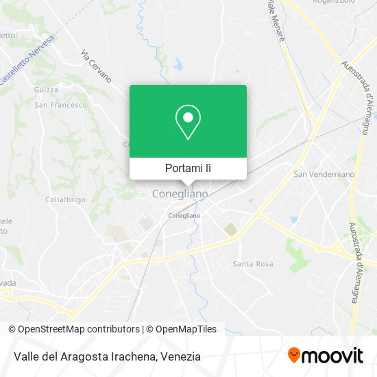 Mappa Valle del Aragosta Irachena