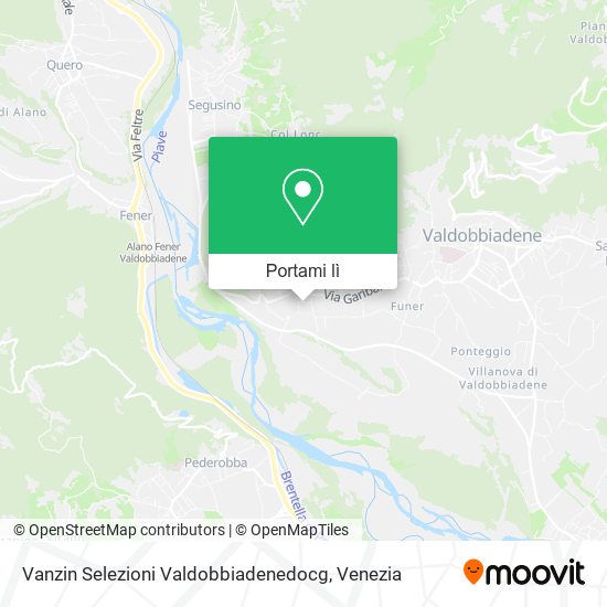 Mappa Vanzin Selezioni Valdobbiadenedocg