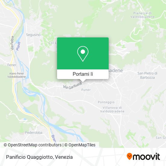 Mappa Panificio Quaggiotto