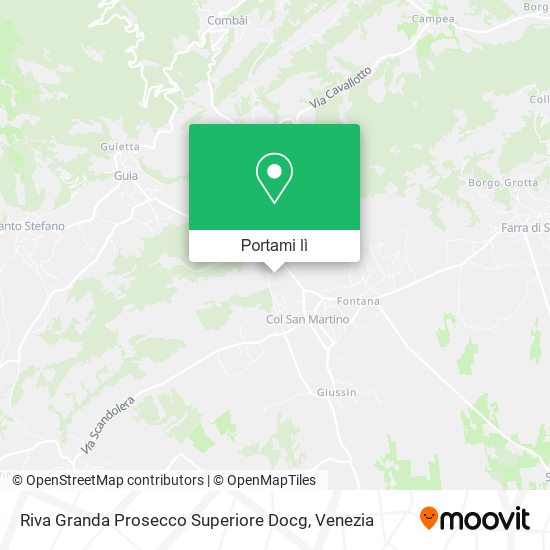Mappa Riva Granda Prosecco Superiore Docg