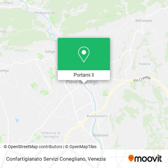 Mappa Confartigianato Servizi Conegliano