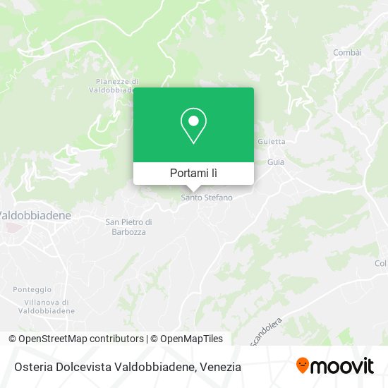 Mappa Osteria Dolcevista Valdobbiadene