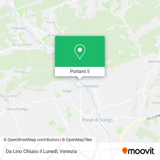 Mappa Da Lino Chiuso il Lunedì