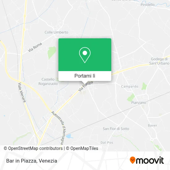 Mappa Bar in Piazza