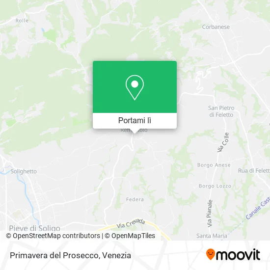 Mappa Primavera del Prosecco
