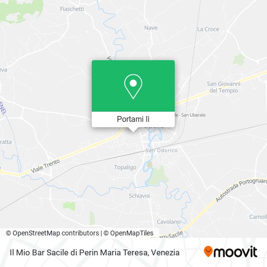 Mappa Il Mio Bar Sacile di Perin Maria Teresa