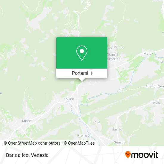 Mappa Bar da Ico
