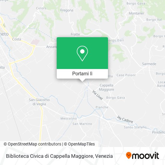 Mappa Biblioteca Civica di Cappella Maggiore