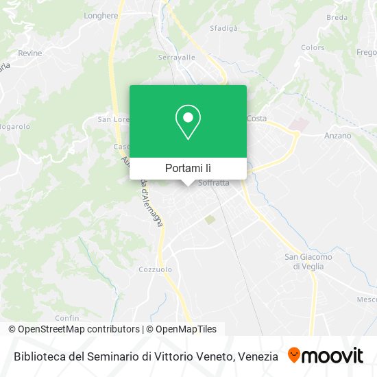 Mappa Biblioteca del Seminario di Vittorio Veneto