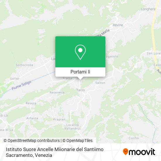 Mappa Istituto Suore Ancelle Miionarie del Santiimo Sacramento