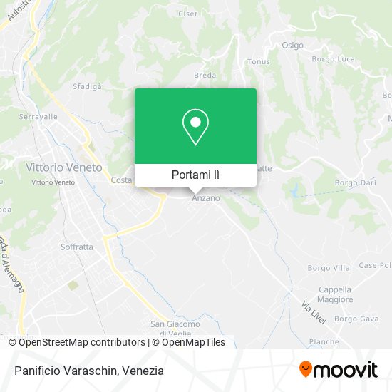 Mappa Panificio Varaschin