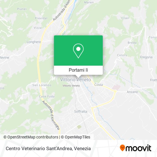 Mappa Centro Veterinario Sant'Andrea