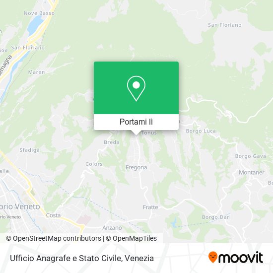 Mappa Ufficio Anagrafe e Stato Civile