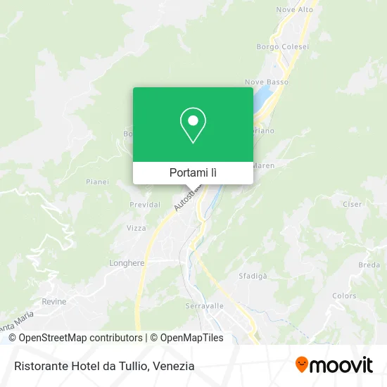 Mappa Ristorante Hotel da Tullio