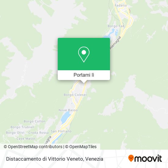Mappa Distaccamento di Vittorio Veneto