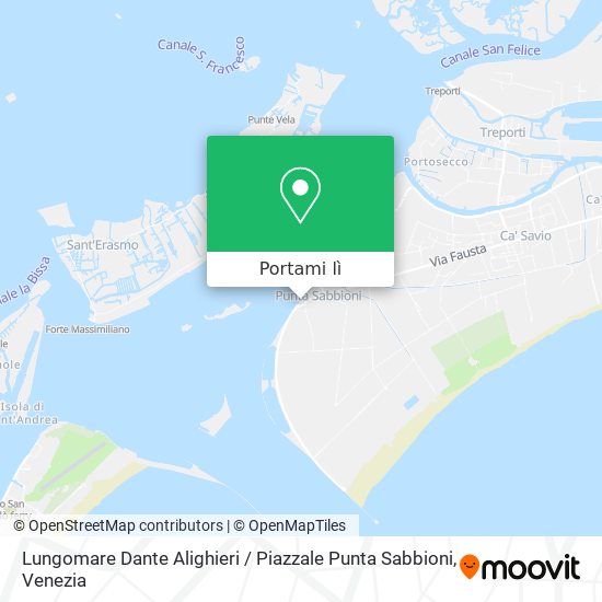 Mappa Lungomare Dante Alighieri / Piazzale Punta Sabbioni