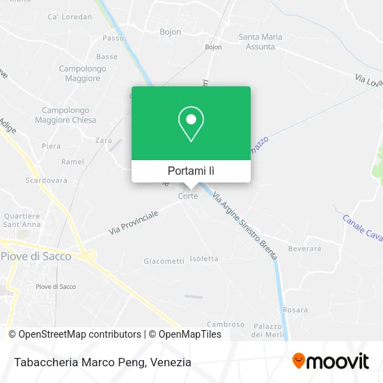 Mappa Tabaccheria Marco Peng
