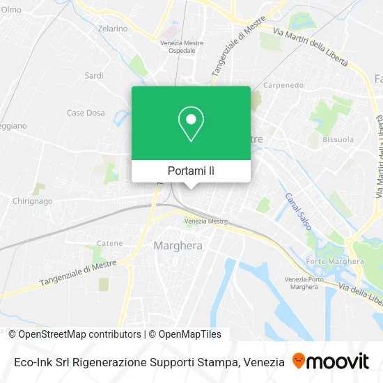 Mappa Eco-Ink Srl Rigenerazione Supporti Stampa