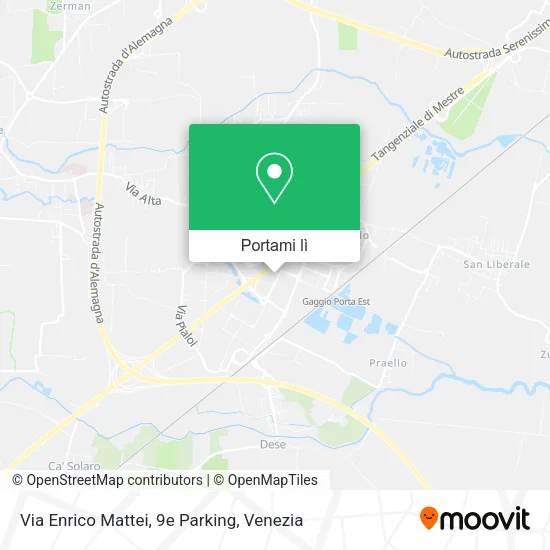 Mappa Via Enrico Mattei, 9e Parking