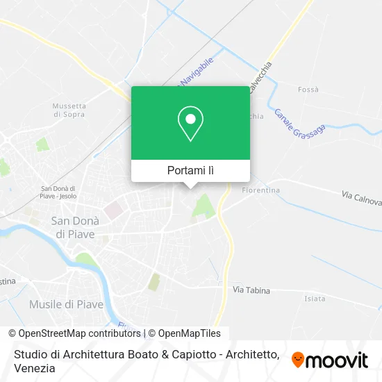 Mappa Studio di Architettura Boato & Capiotto - Architetto
