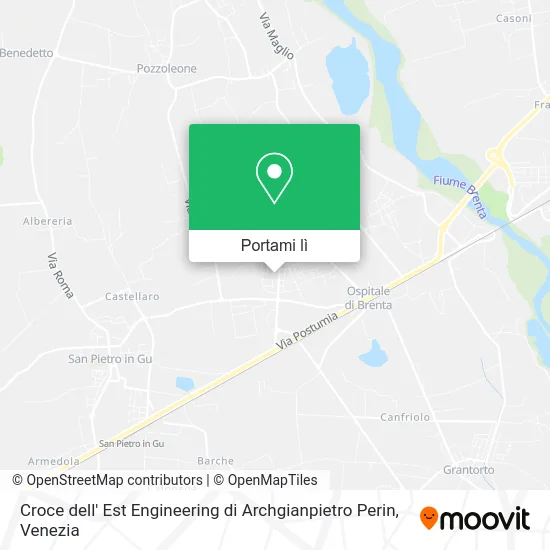 Mappa Croce dell' Est Engineering di Archgianpietro Perin