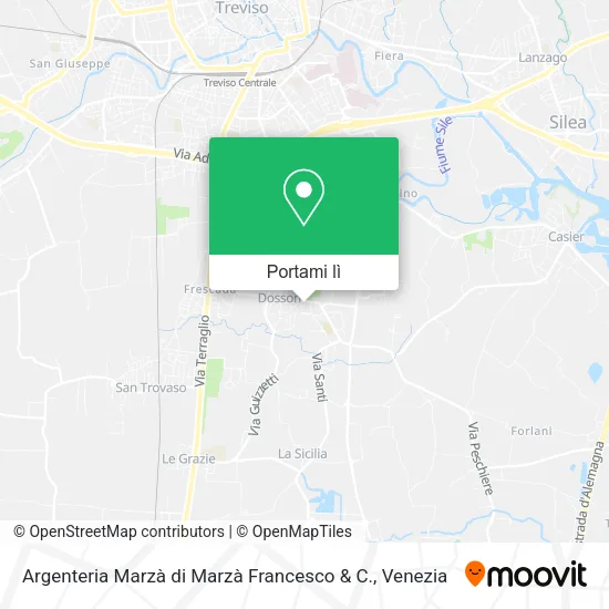 Mappa Argenteria Marzà di Marzà Francesco & C.