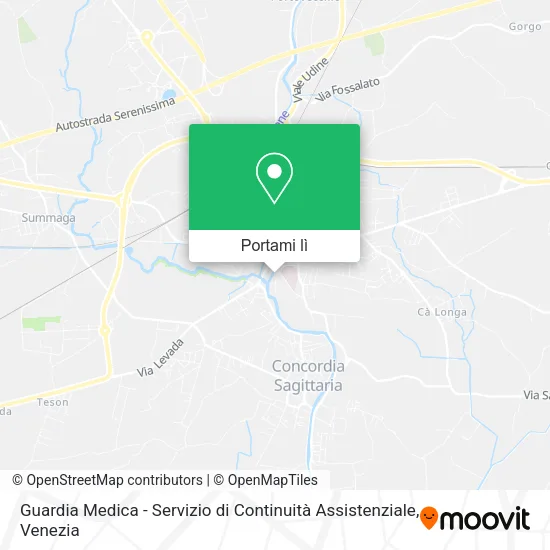Mappa Guardia Medica - Servizio di Continuità Assistenziale
