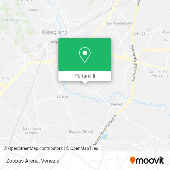 Mappa Zoppas Arena