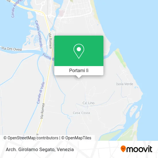 Mappa Arch. Girolamo Segato