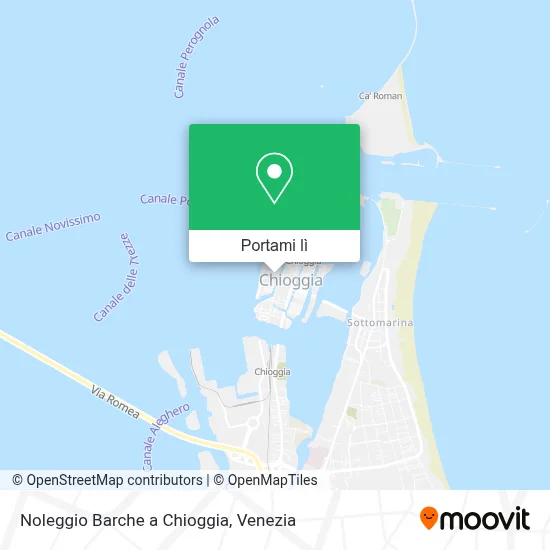 Mappa Noleggio Barche a Chioggia