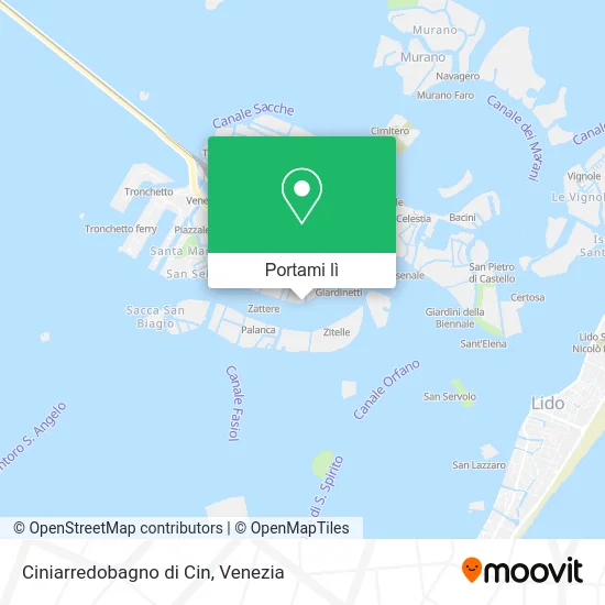 Mappa Ciniarredobagno di Cin