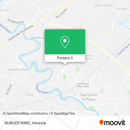 Mappa BURGER KING