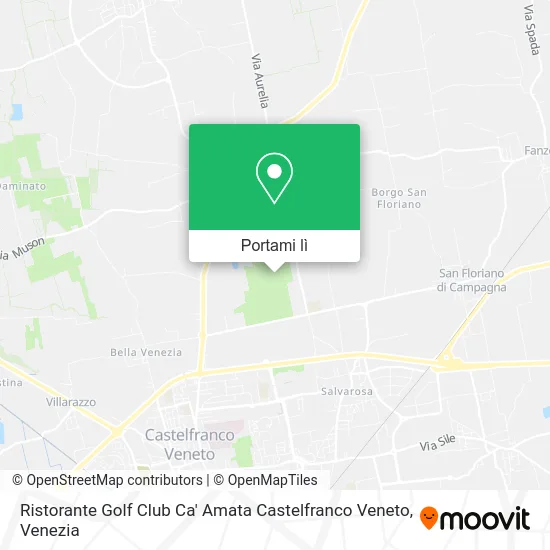 Mappa Ristorante Golf Club Ca' Amata Castelfranco Veneto