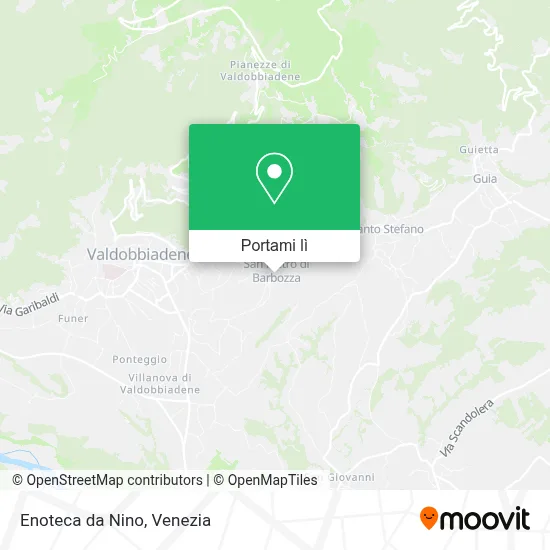 Mappa Enoteca da Nino