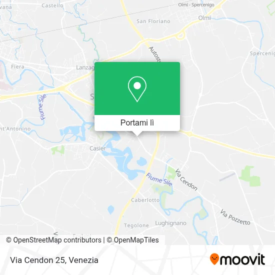 Mappa Via Cendon  25