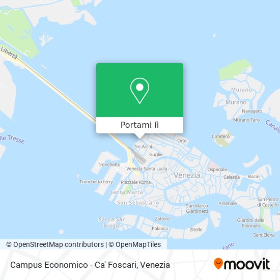 Mappa Campus Economico - Ca' Foscari