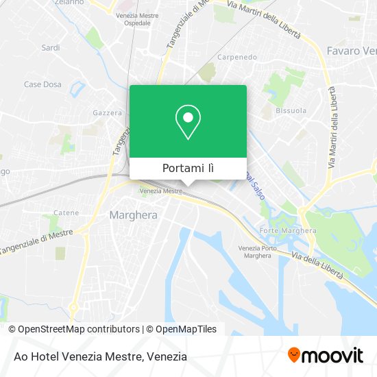 Mappa Ao Hotel Venezia Mestre