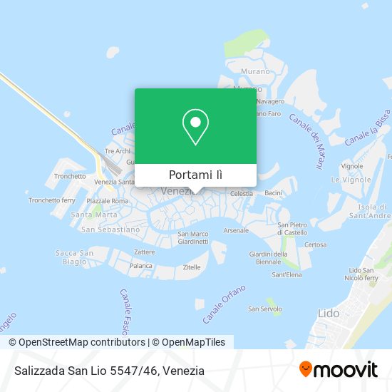 Mappa Salizzada San Lio 5547/46