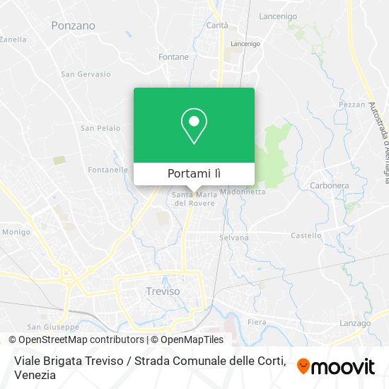 Mappa Viale Brigata Treviso / Strada Comunale delle Corti
